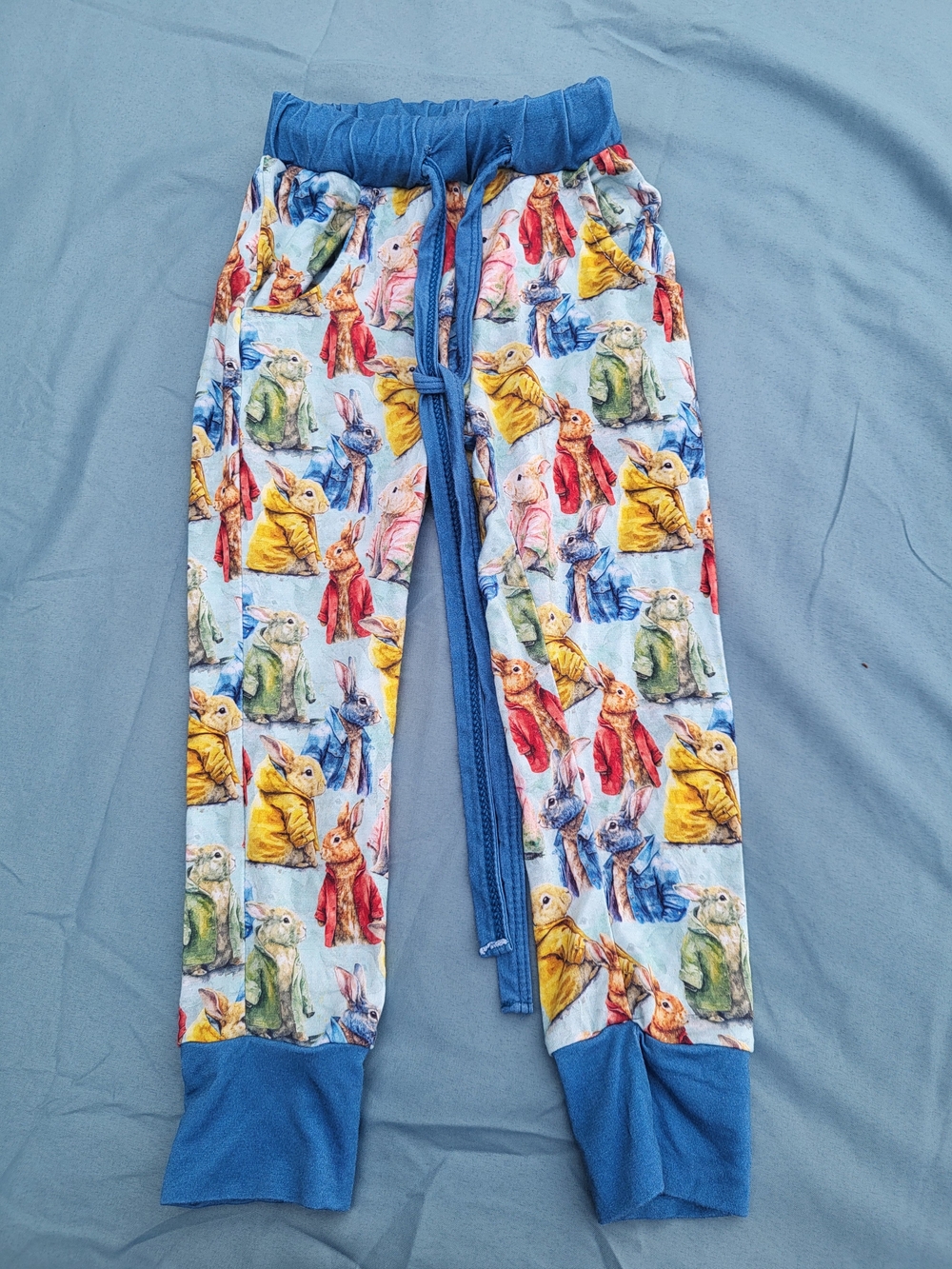Kids Custom Blue Peter Rabbit Print Pajama Pants By Bailey Boys Co